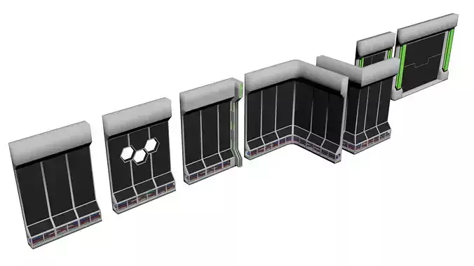 Modular Sci-Fi Wall and Floor Set