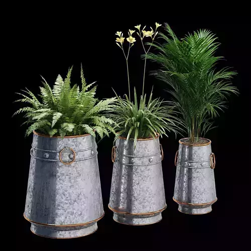 Barrel Planter Set