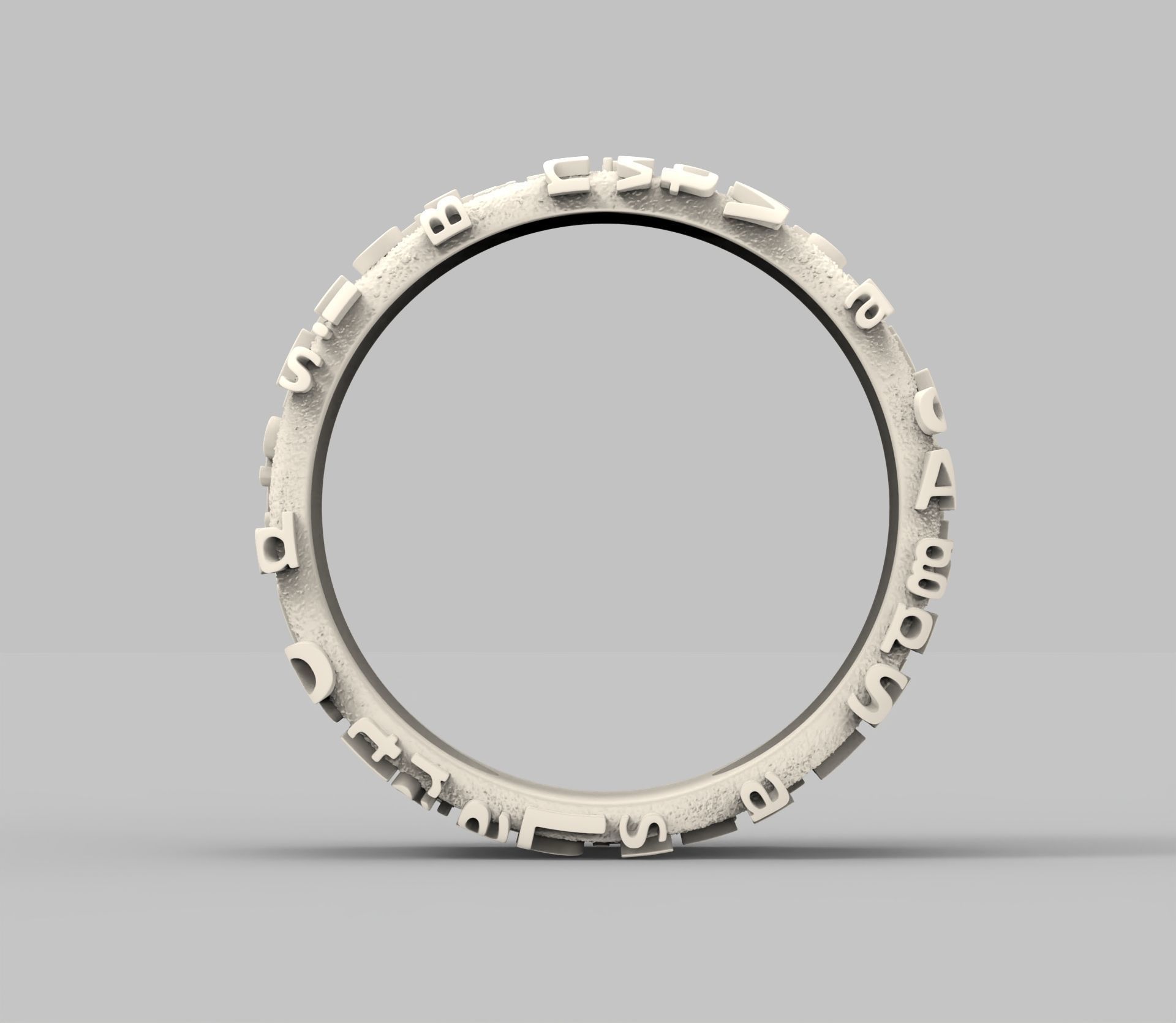 Romeo and Juliet ring 3D print model_11