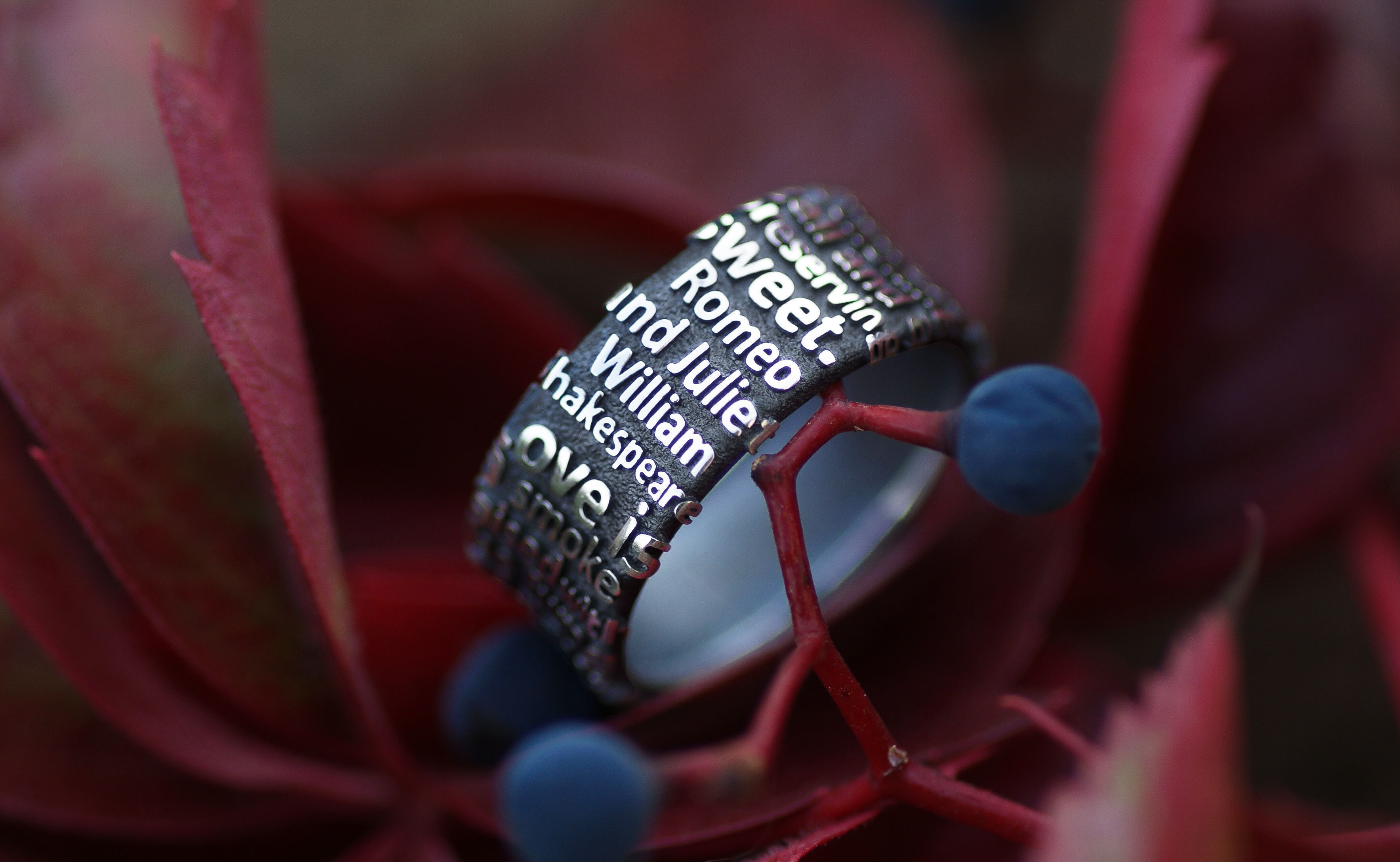 Romeo and Juliet ring 3D print model_0