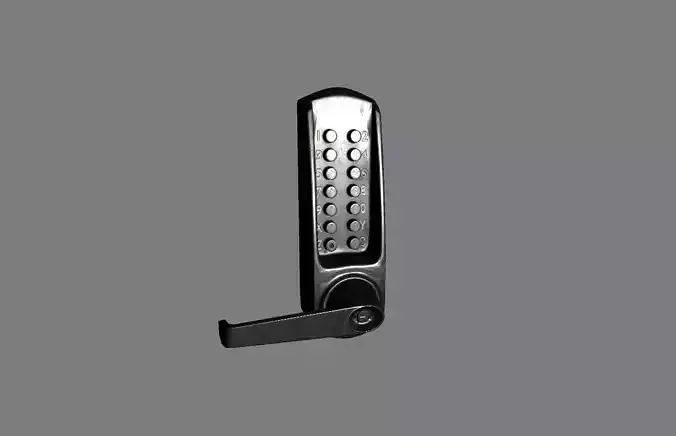 Code Lock with a Handle Low-poly 3D model