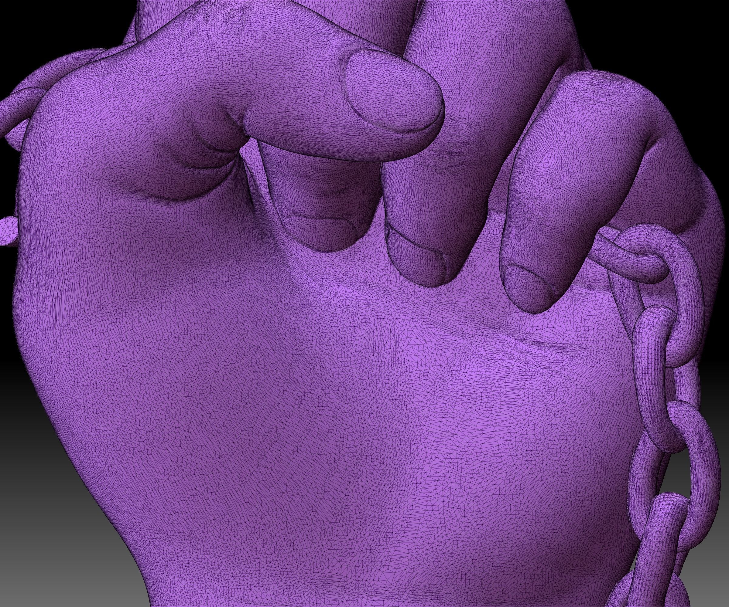 Black lives matter fist sign hand sign logo emblem 3D printable 3D print model_9