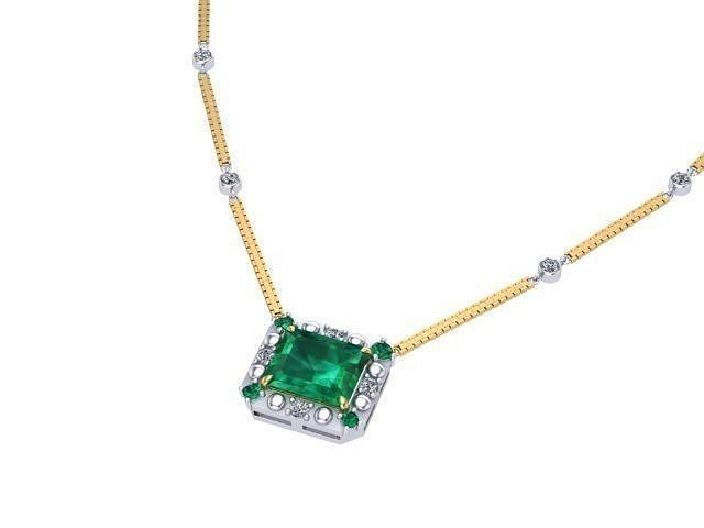 Emerald Pendant 2 3D print model