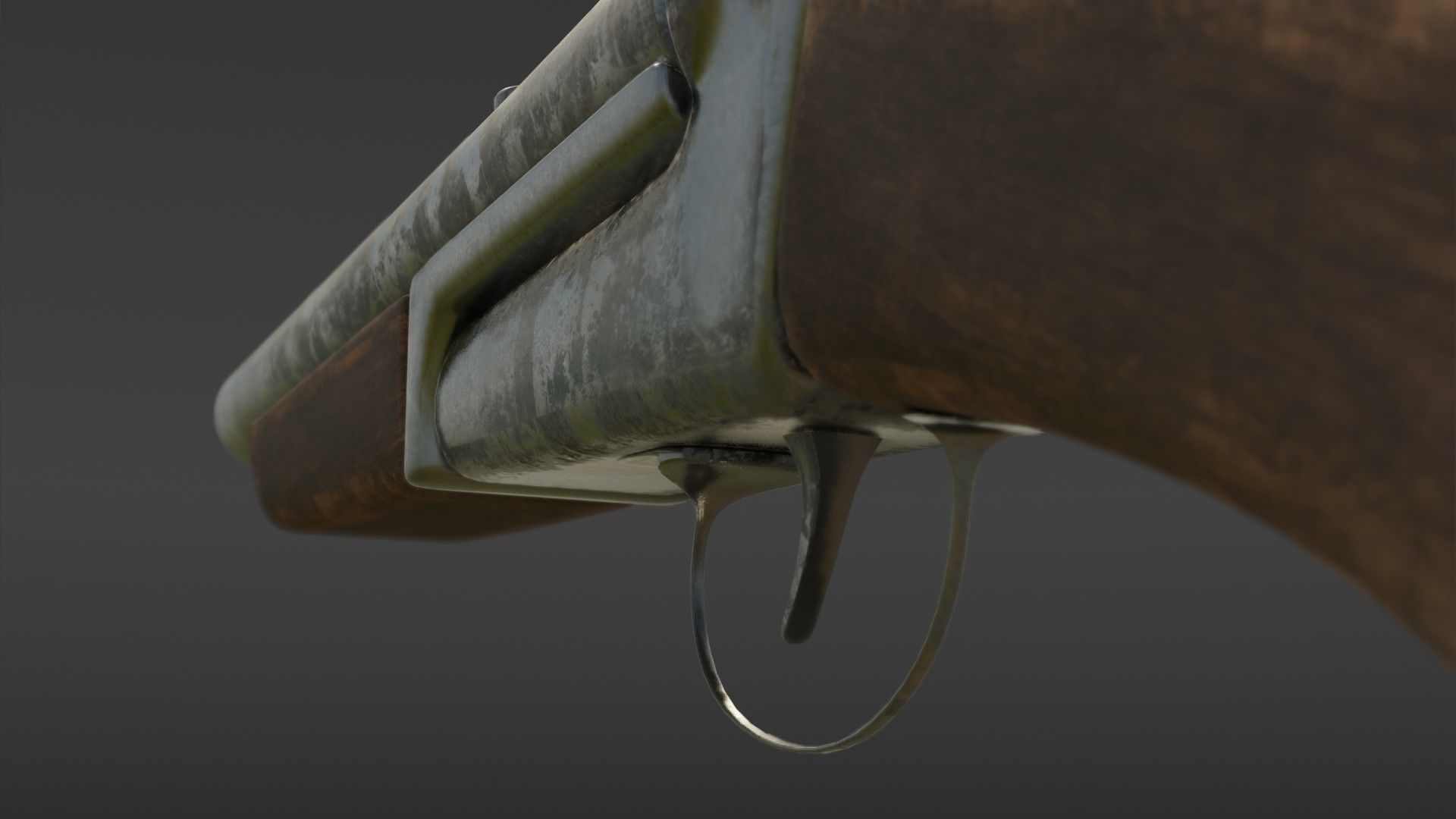 pirate shotgun Low-poly 3D model_9
