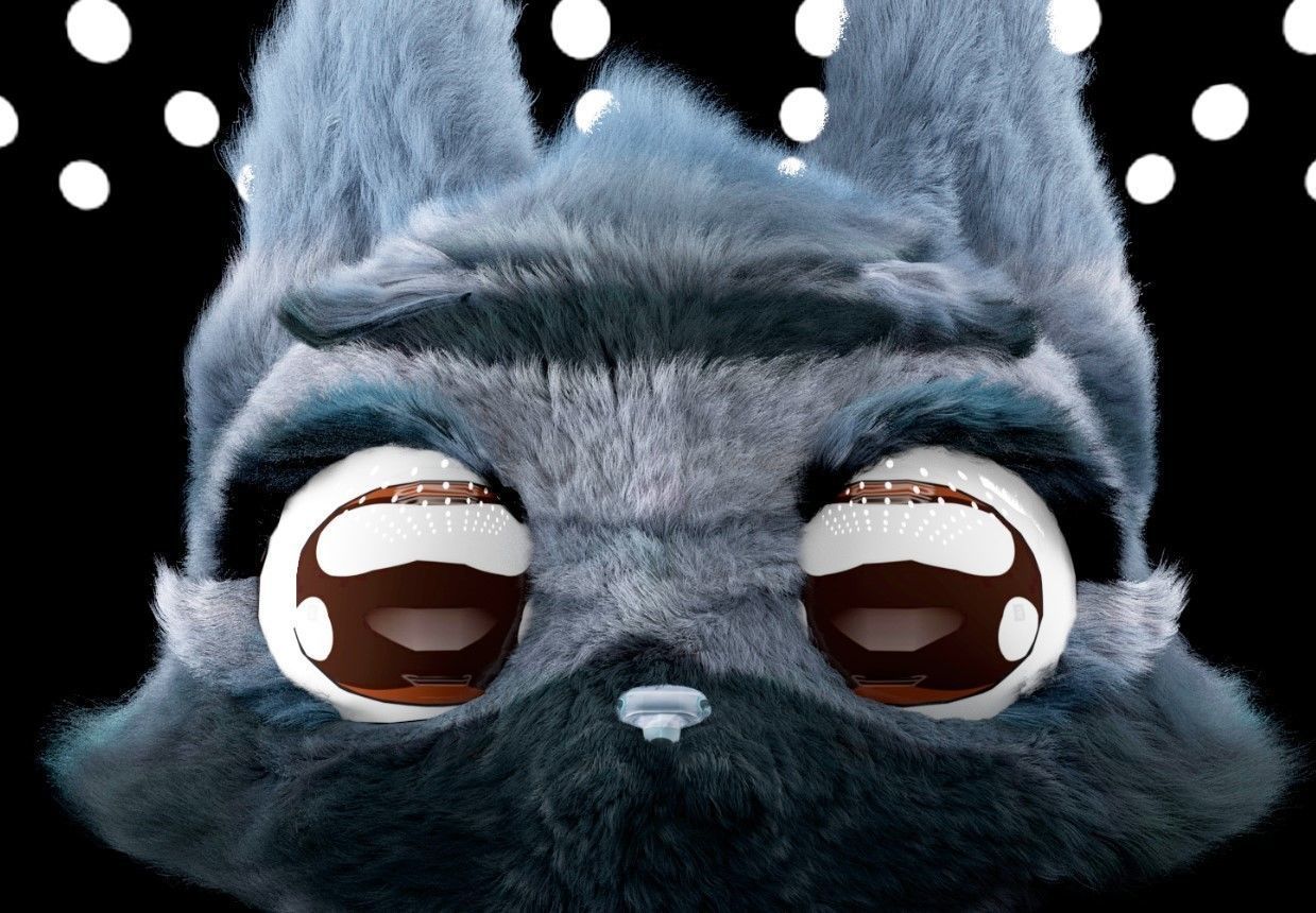 Firefox peluche  Low-poly 3D model_2