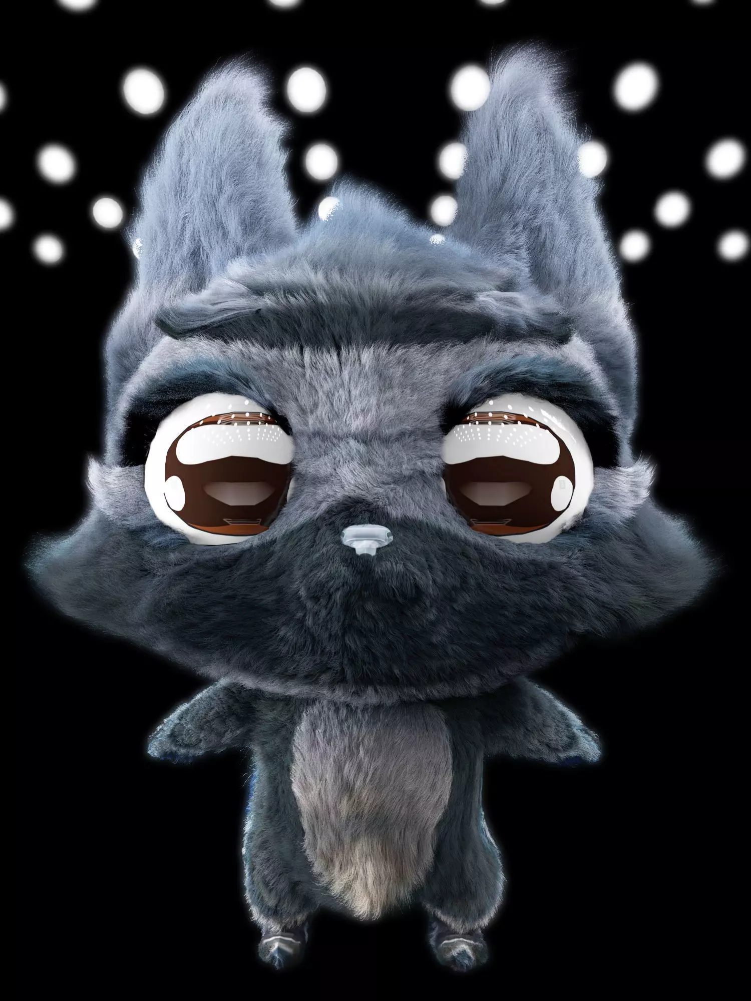 Firefox peluche  Low-poly 3D model_0