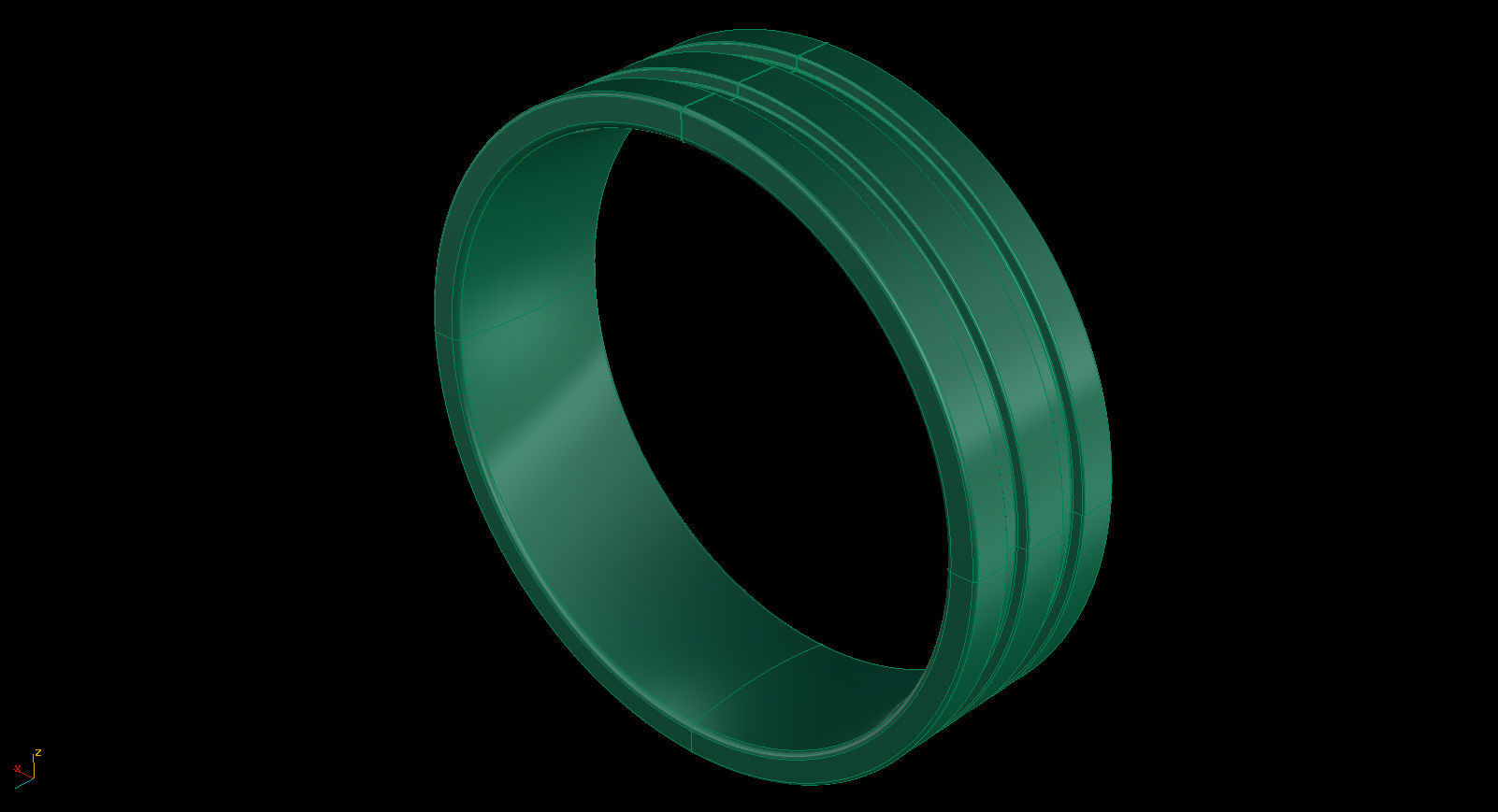 Two-Row Wedding Band 3D print model_15