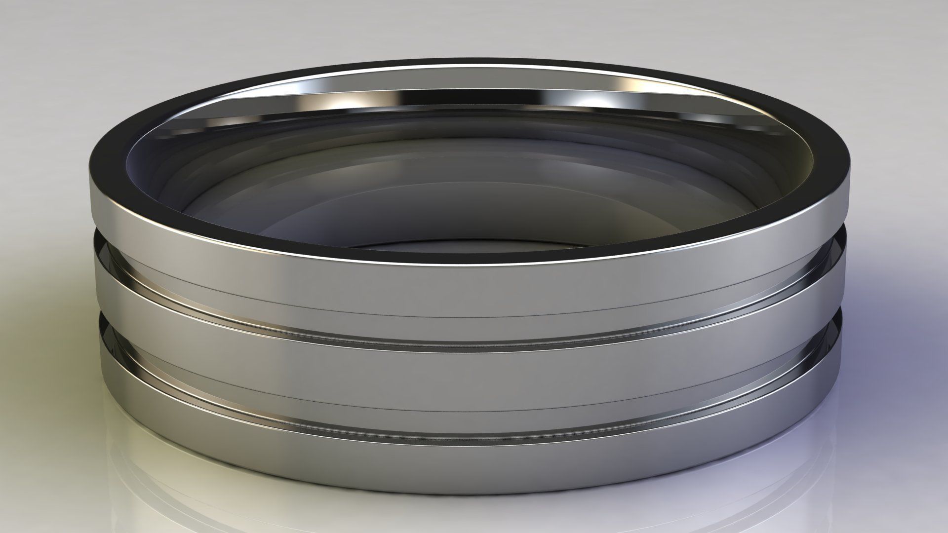 Two-Row Wedding Band 3D print model_5