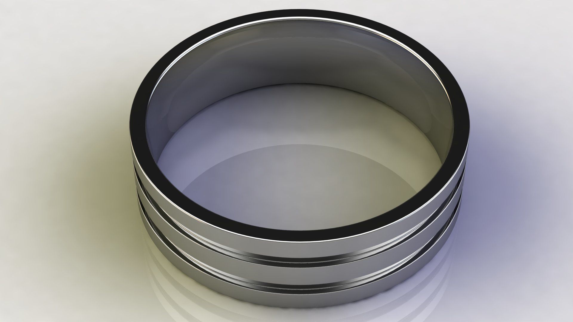 Two-Row Wedding Band 3D print model_6