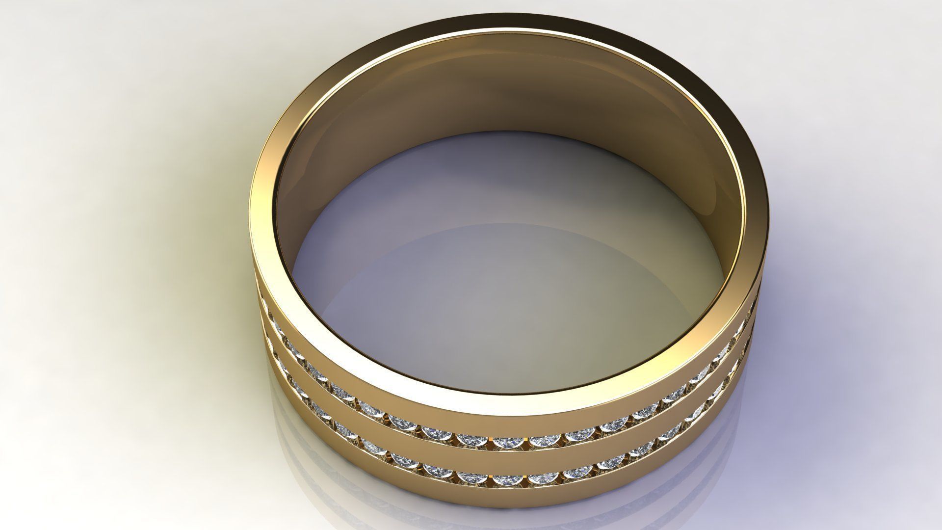 Two-Row Wedding Bands Collection _3