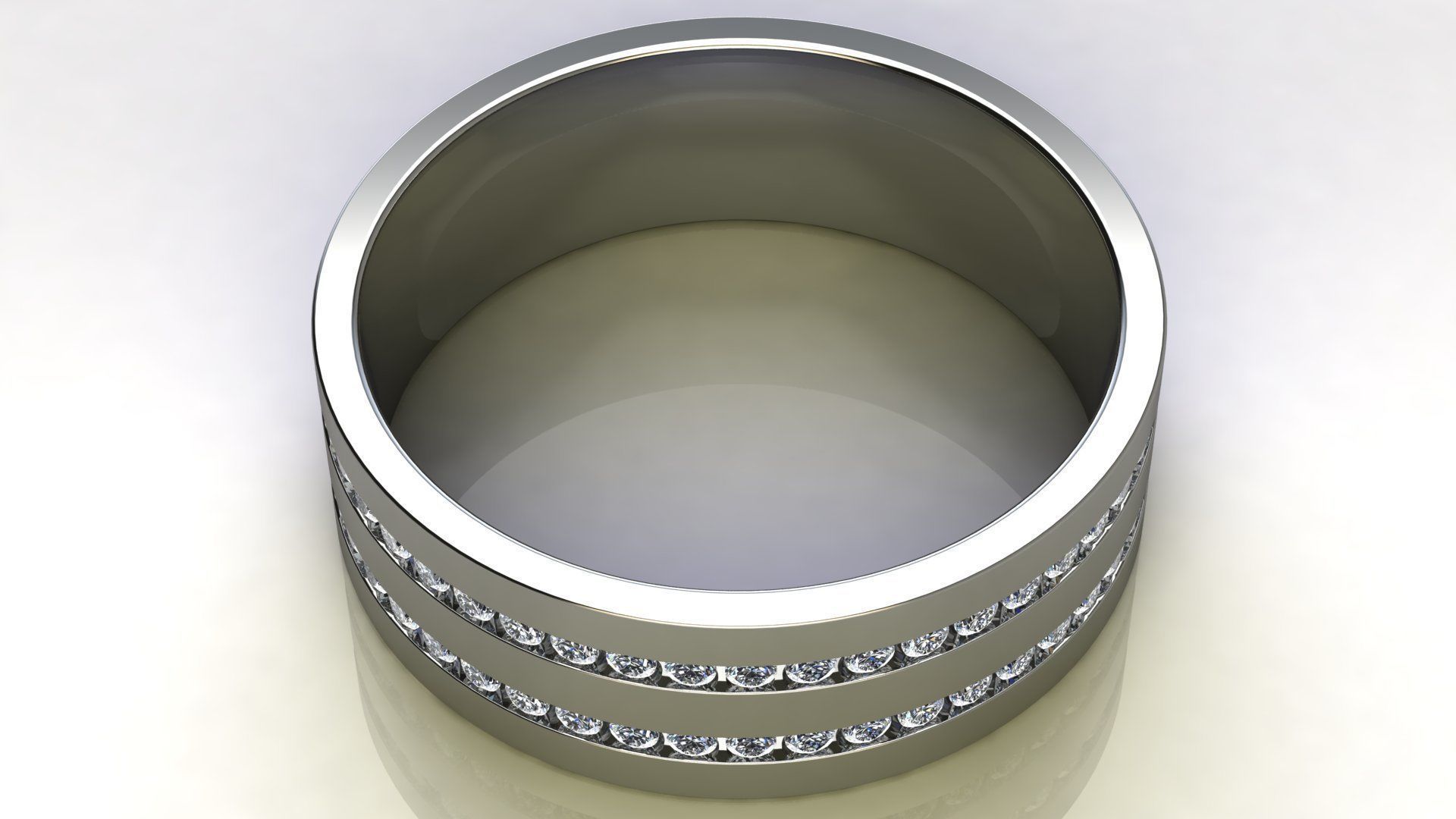 Two-Row Wedding Bands Collection _10