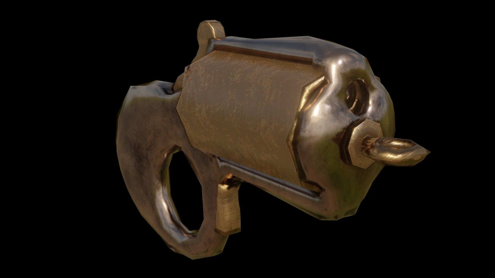 3D My Friend knuckleduster Pistol PBR model Low-poly 3D model_13