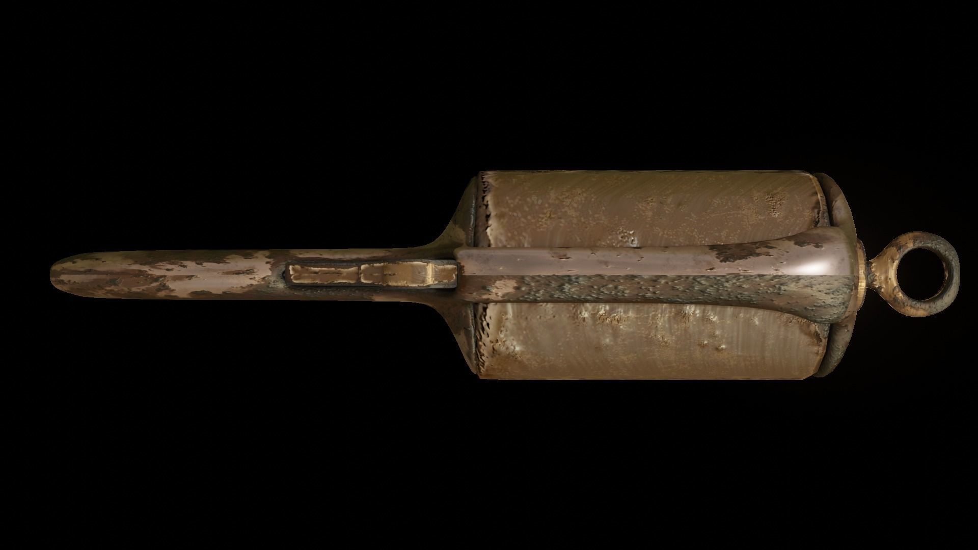 3D My Friend knuckleduster Pistol PBR model Low-poly 3D model_7