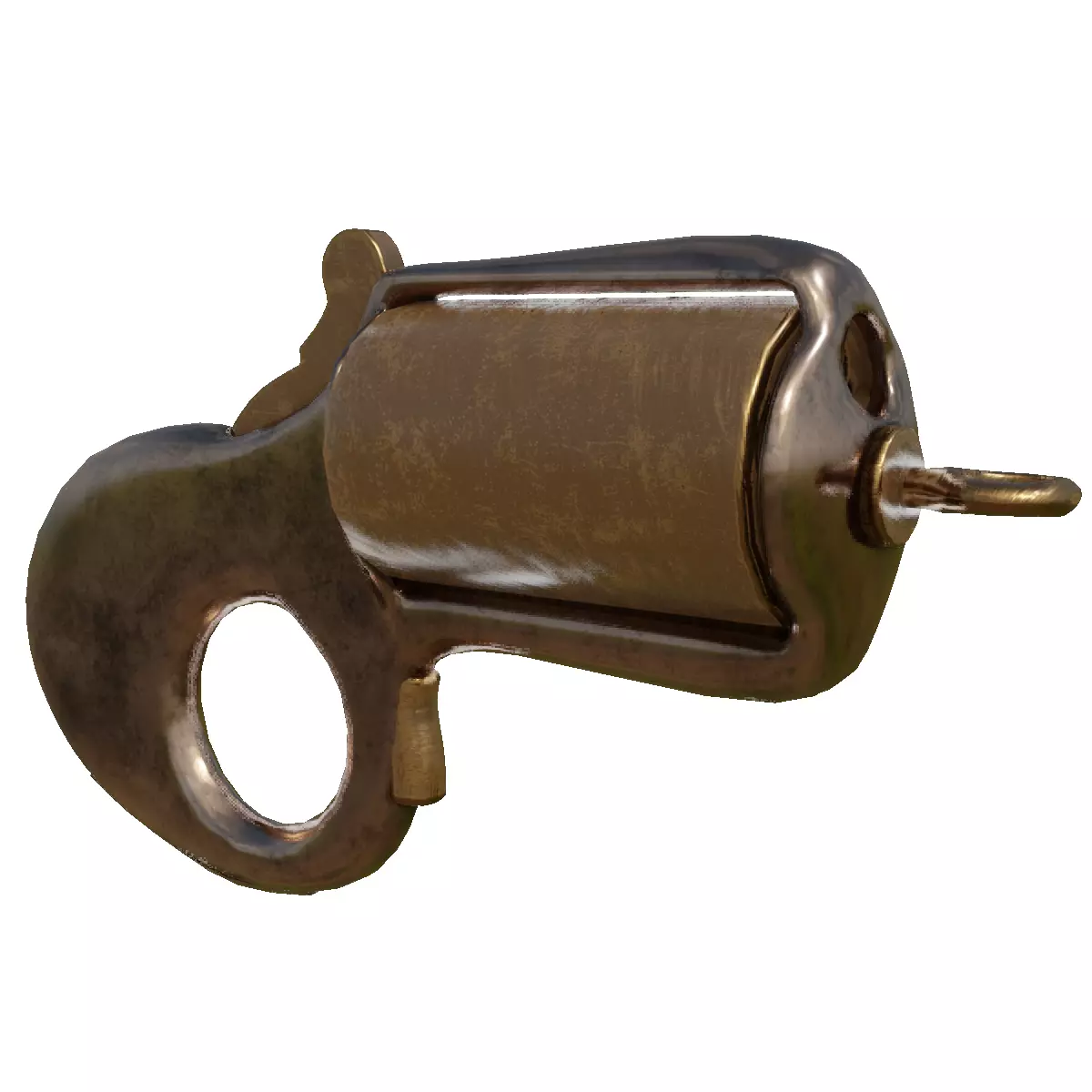 3D My Friend knuckleduster Pistol PBR model Low-poly 3D model_0