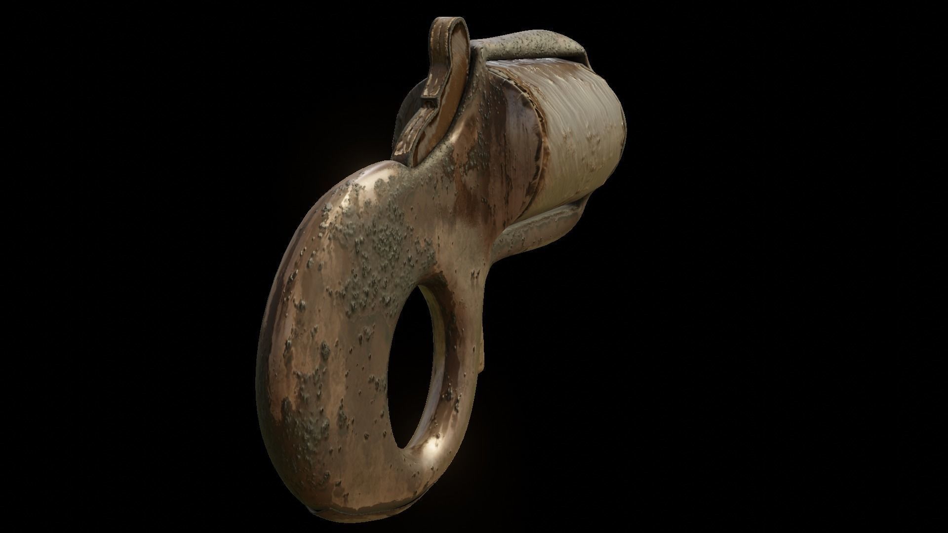 3D My Friend knuckleduster Pistol PBR model Low-poly 3D model_8