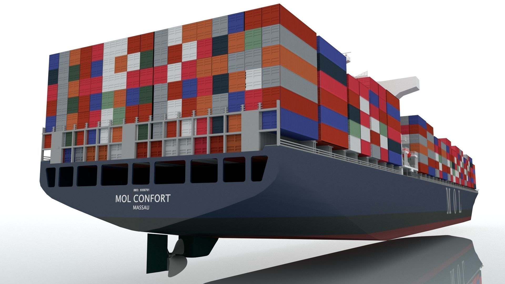 Mol Confort Container Ship 3D model_4