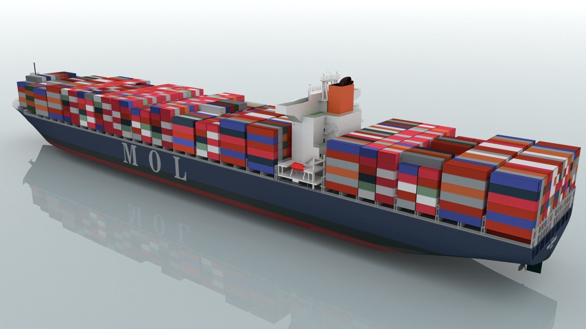 Mol Confort Container Ship 3D model_2