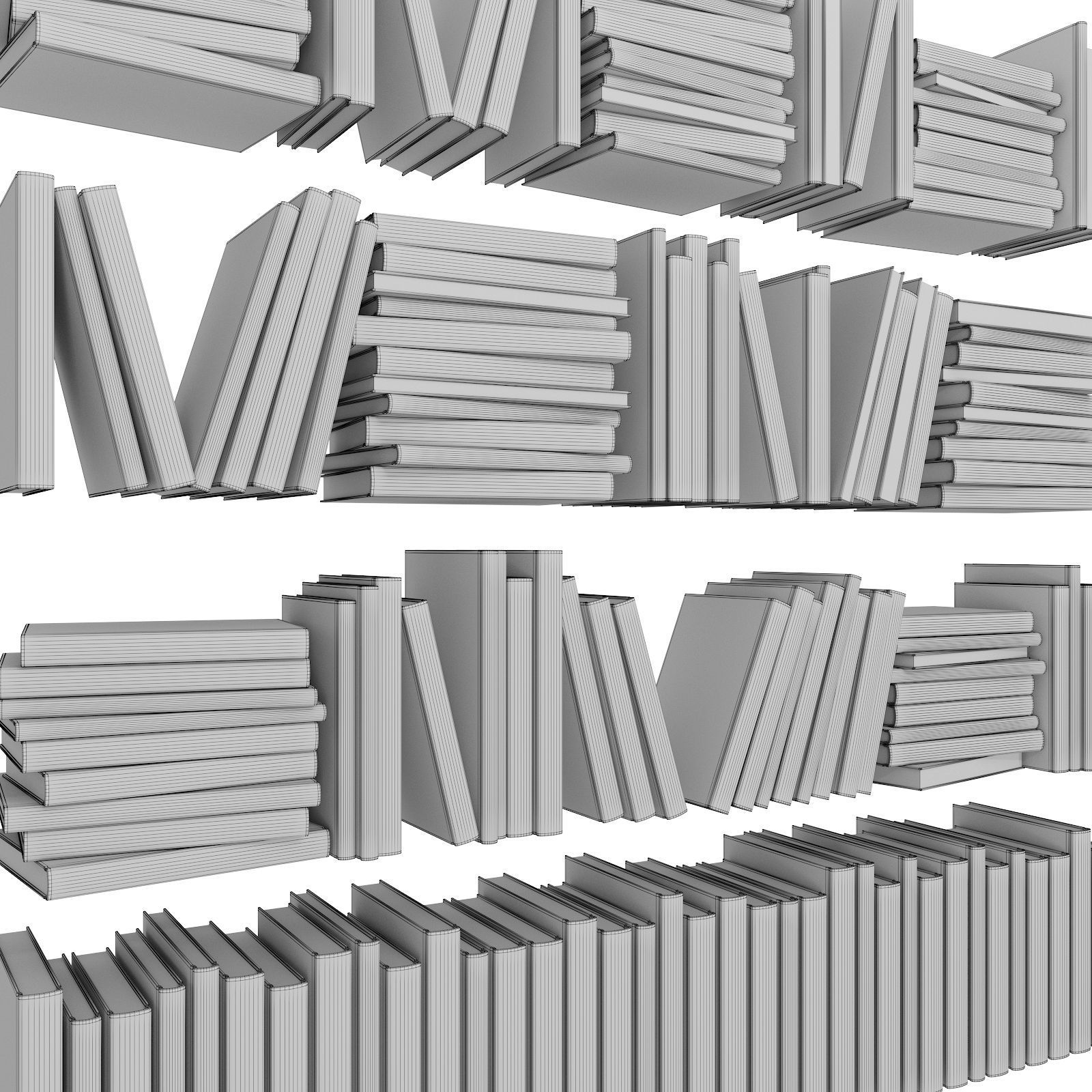 Books 3D model_6