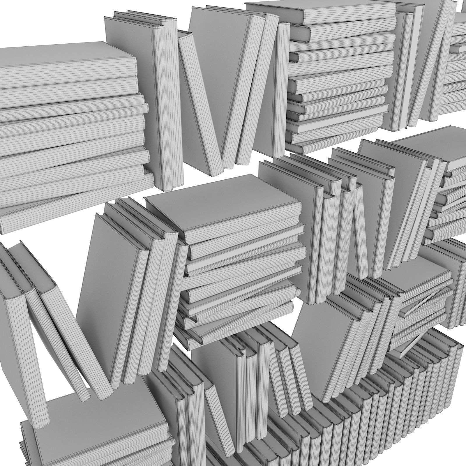 Books 3D model_8