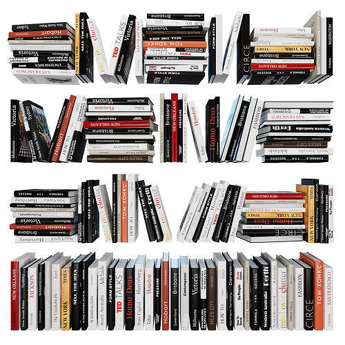 Books 3D model