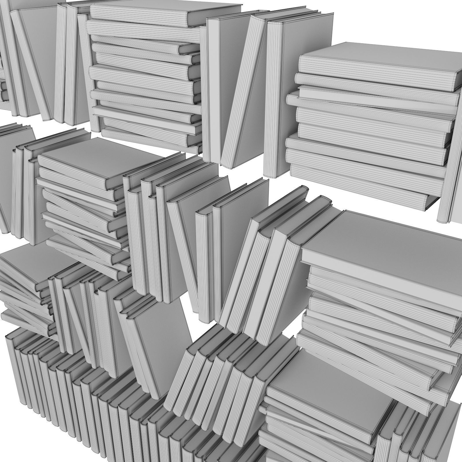 Books 3D model_9