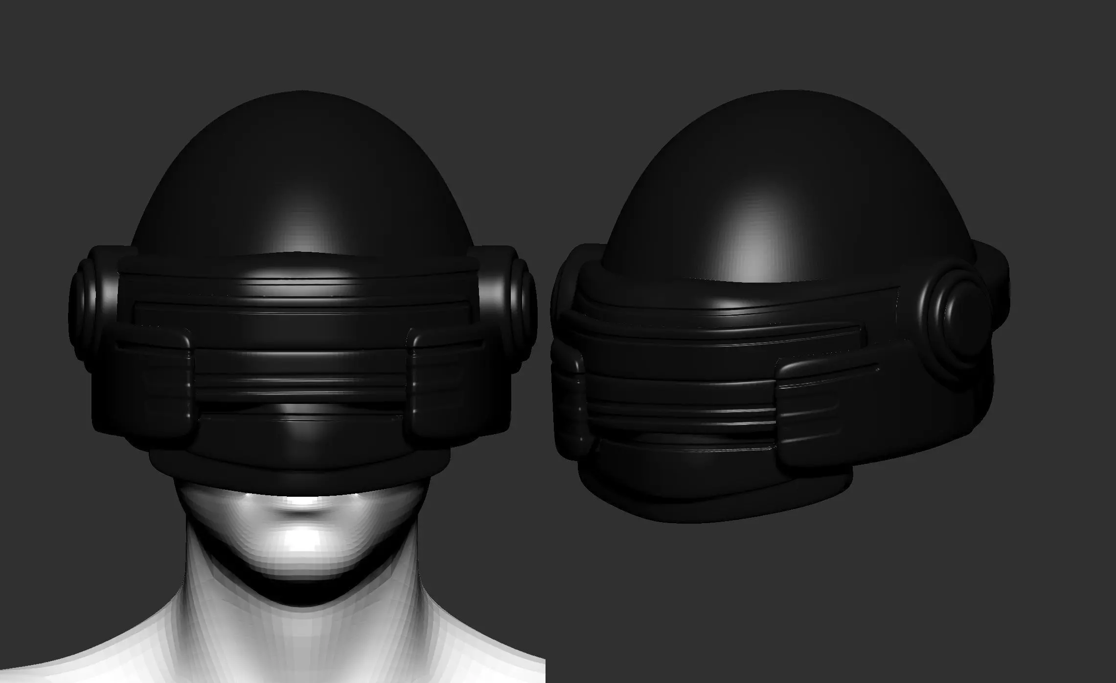 helmet high poly sculpt 3d printable ver 7 3D model 3D model_0
