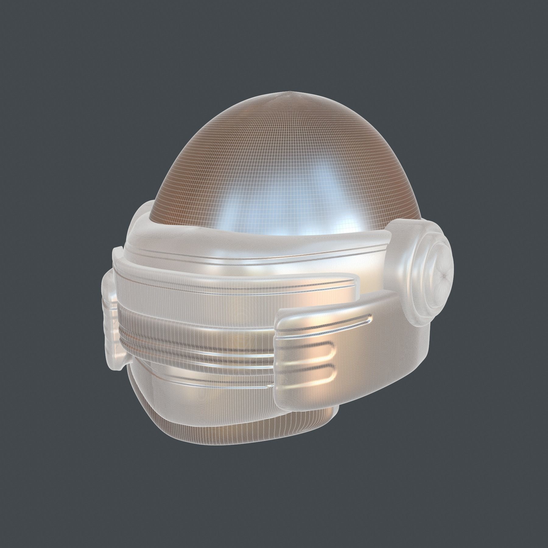 helmet high poly sculpt 3d printable ver 7 3D model 3D model_8
