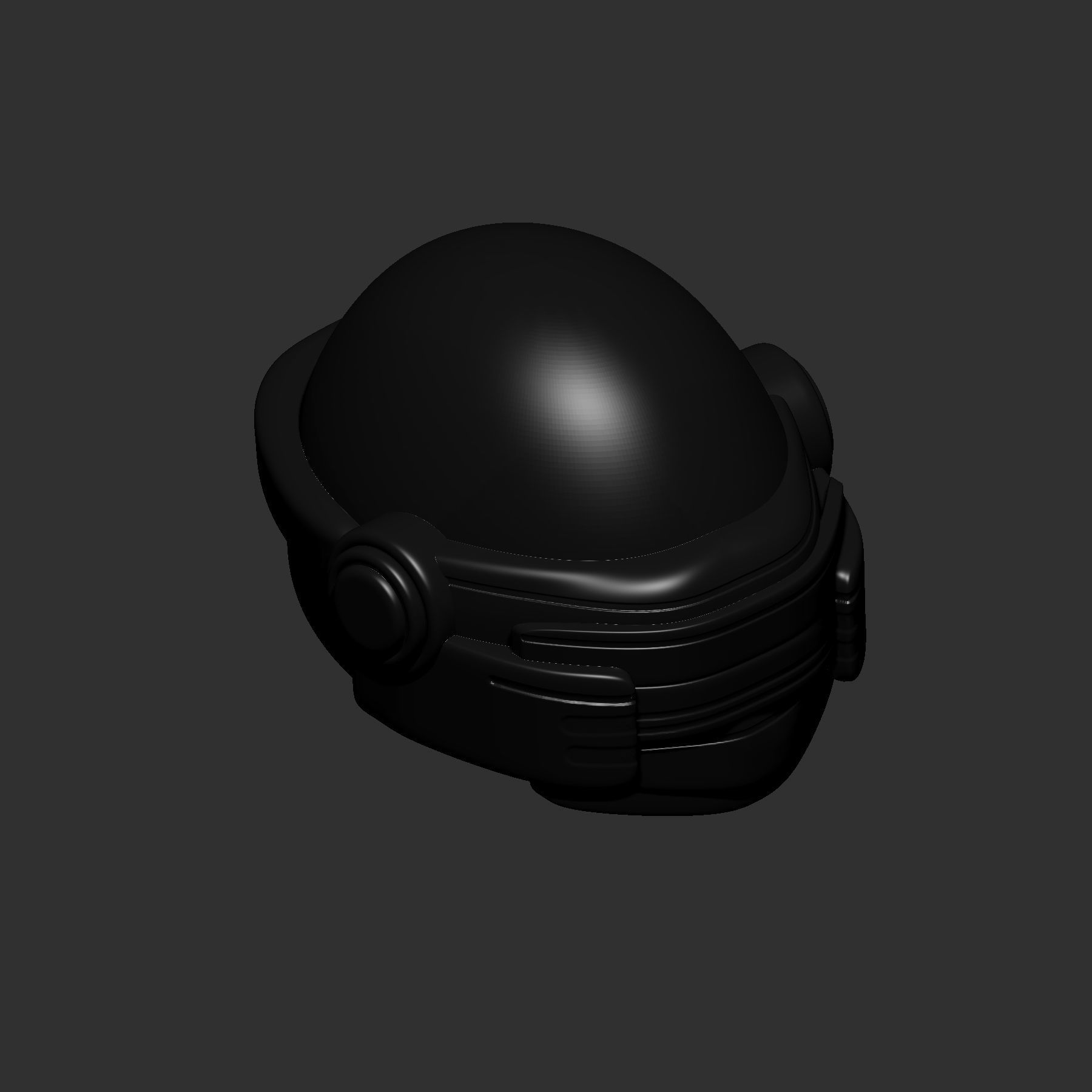 helmet high poly sculpt 3d printable ver 7 3D model 3D model_5