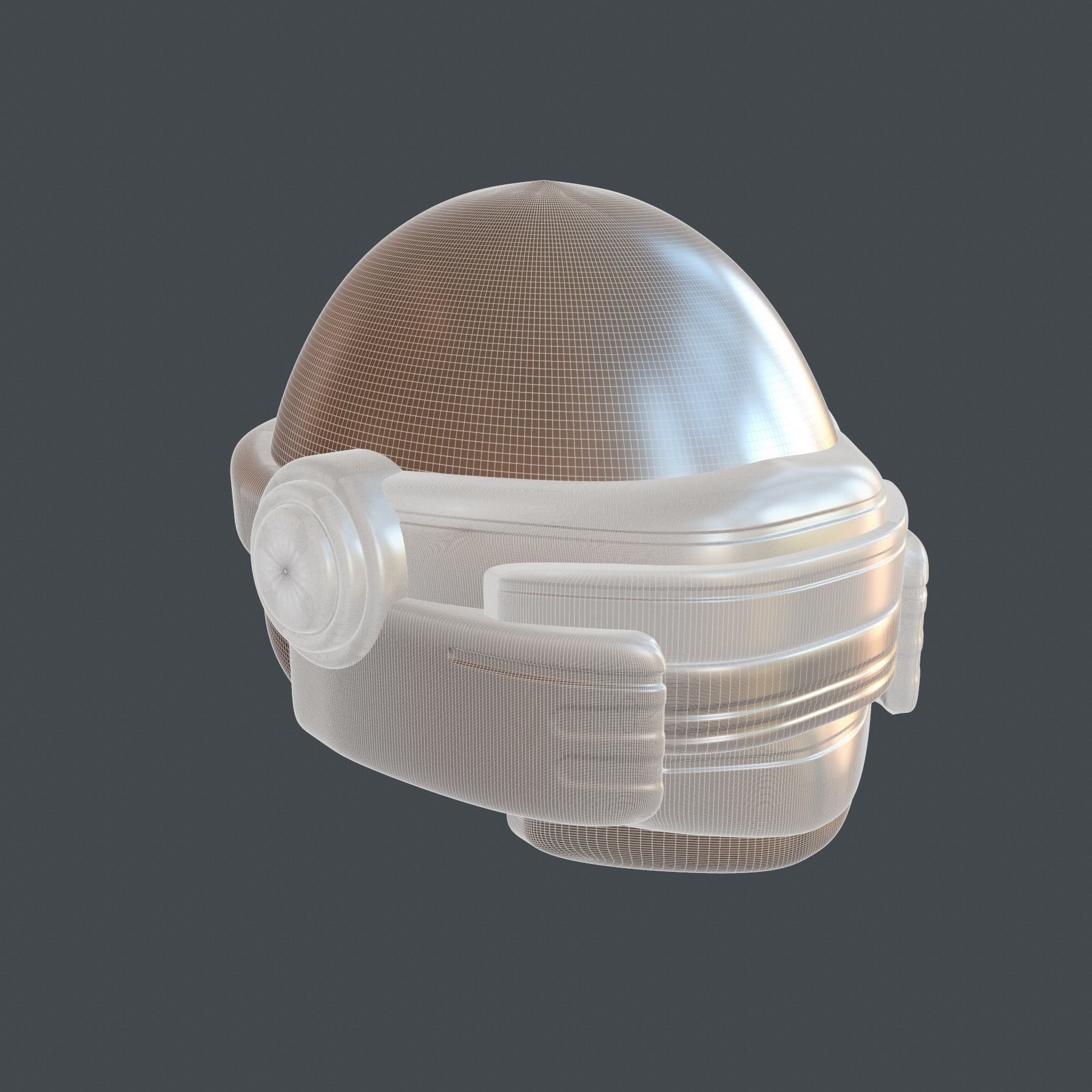 helmet high poly sculpt 3d printable ver 7 3D model 3D model_9