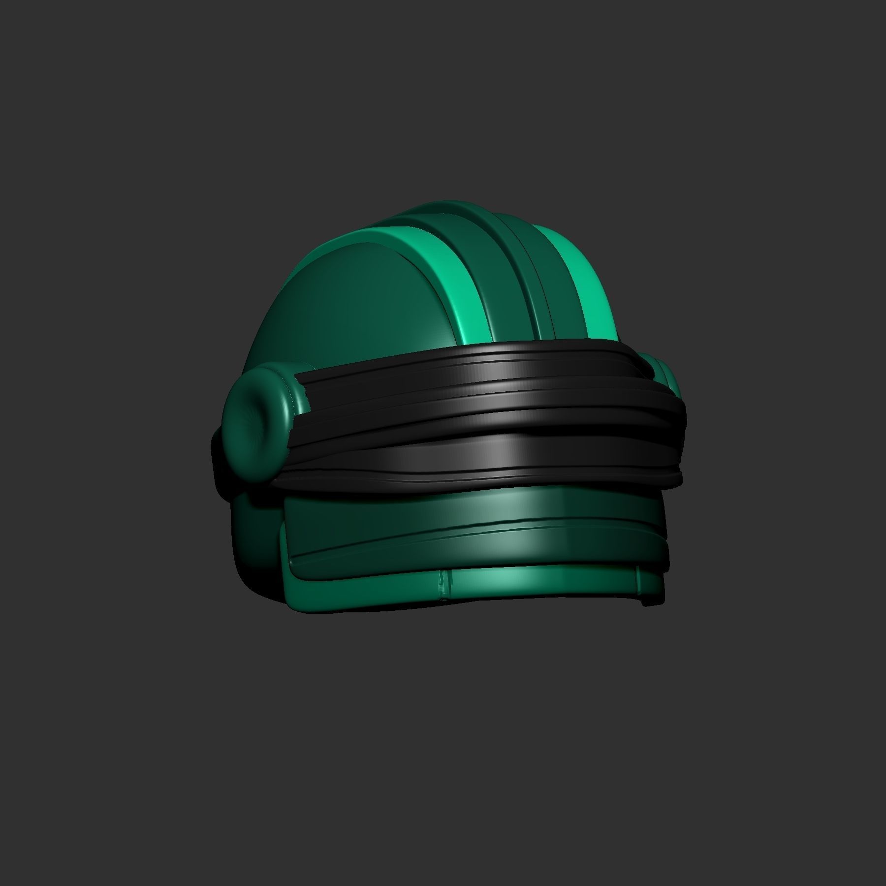 helmet high poly sculpt 3d printable 3D model_5