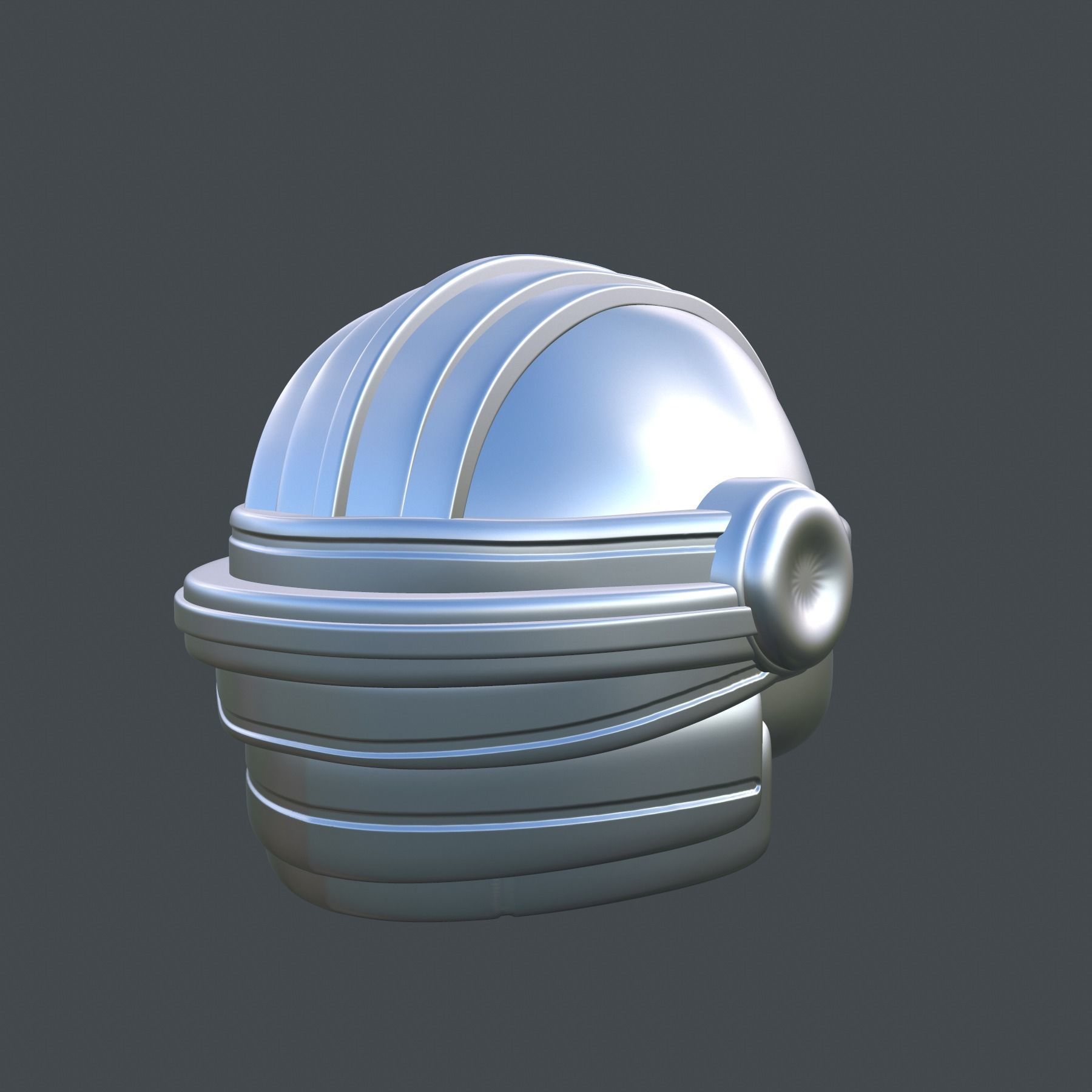 helmet high poly sculpt 3d printable 3D model_9