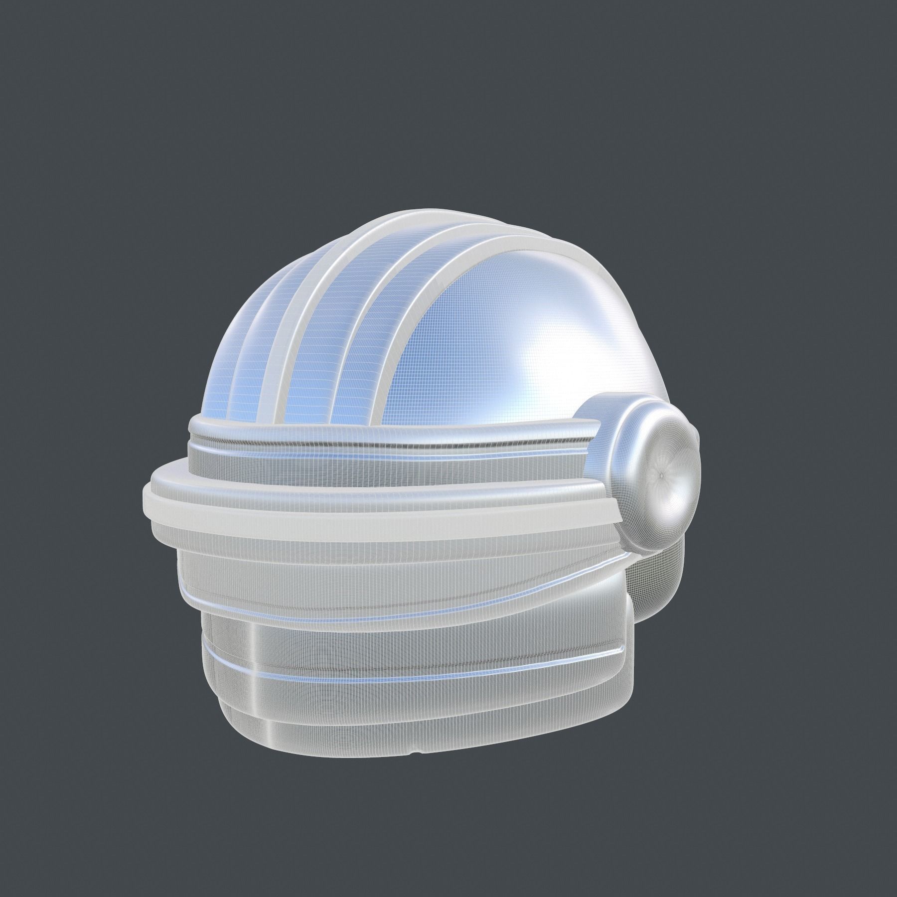 helmet high poly sculpt 3d printable 3D model_8