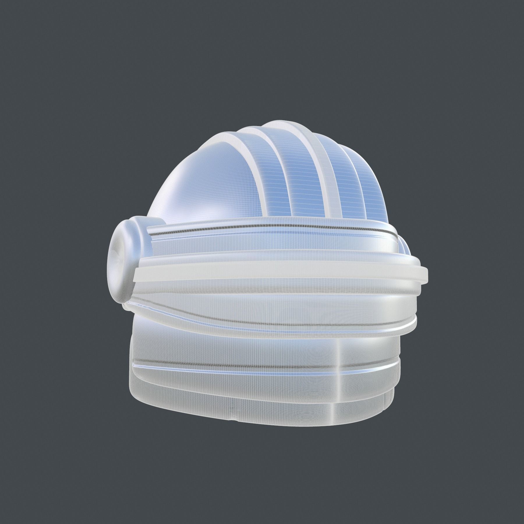 helmet high poly sculpt 3d printable 3D model_7