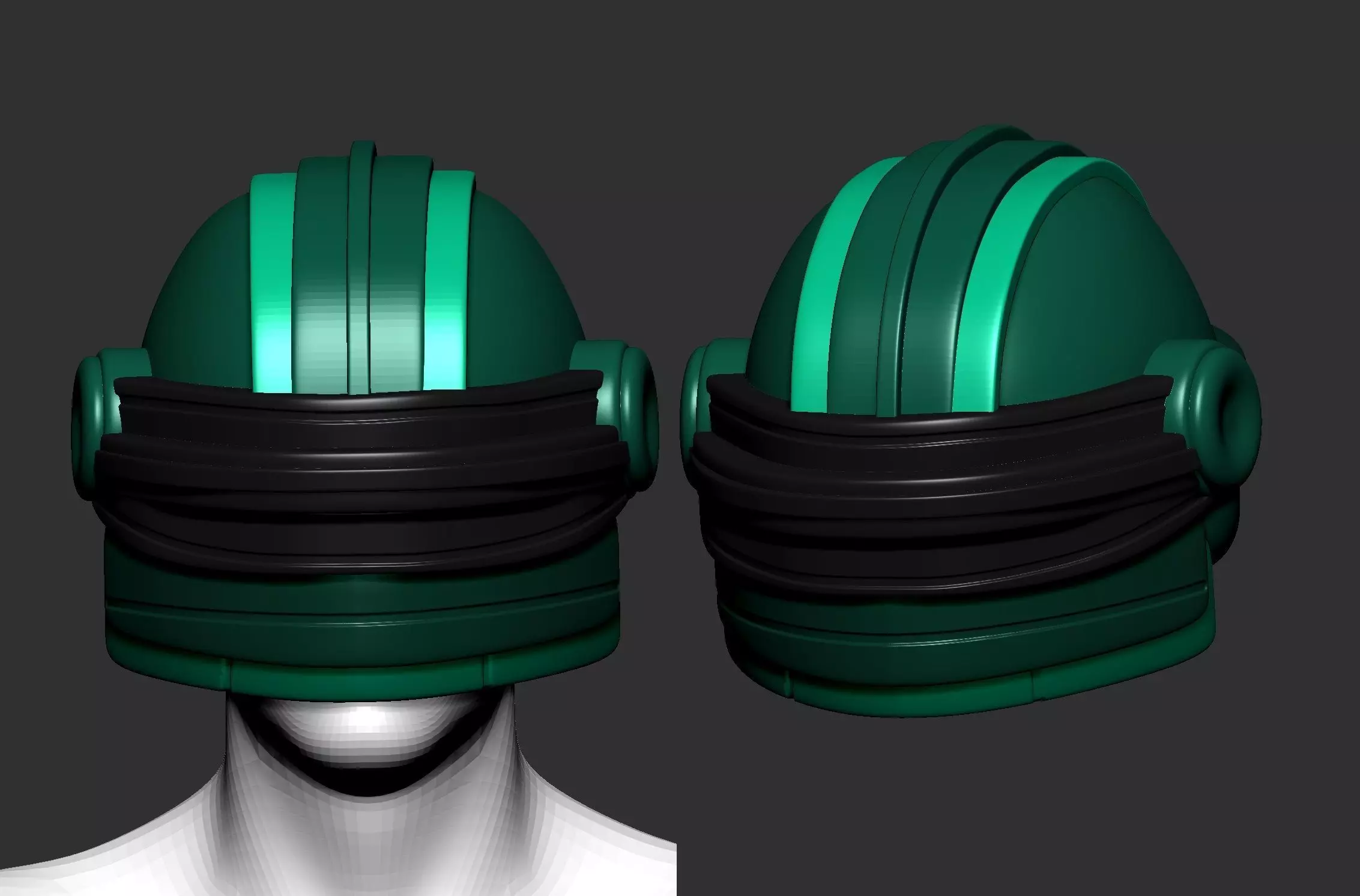 helmet high poly sculpt 3d printable 3D model_0