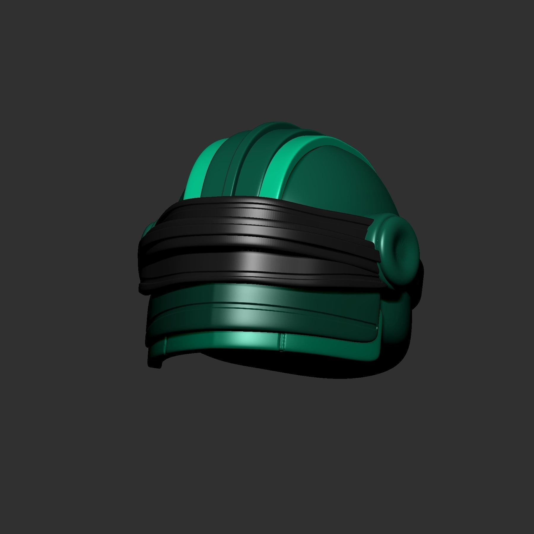 helmet high poly sculpt 3d printable 3D model_6