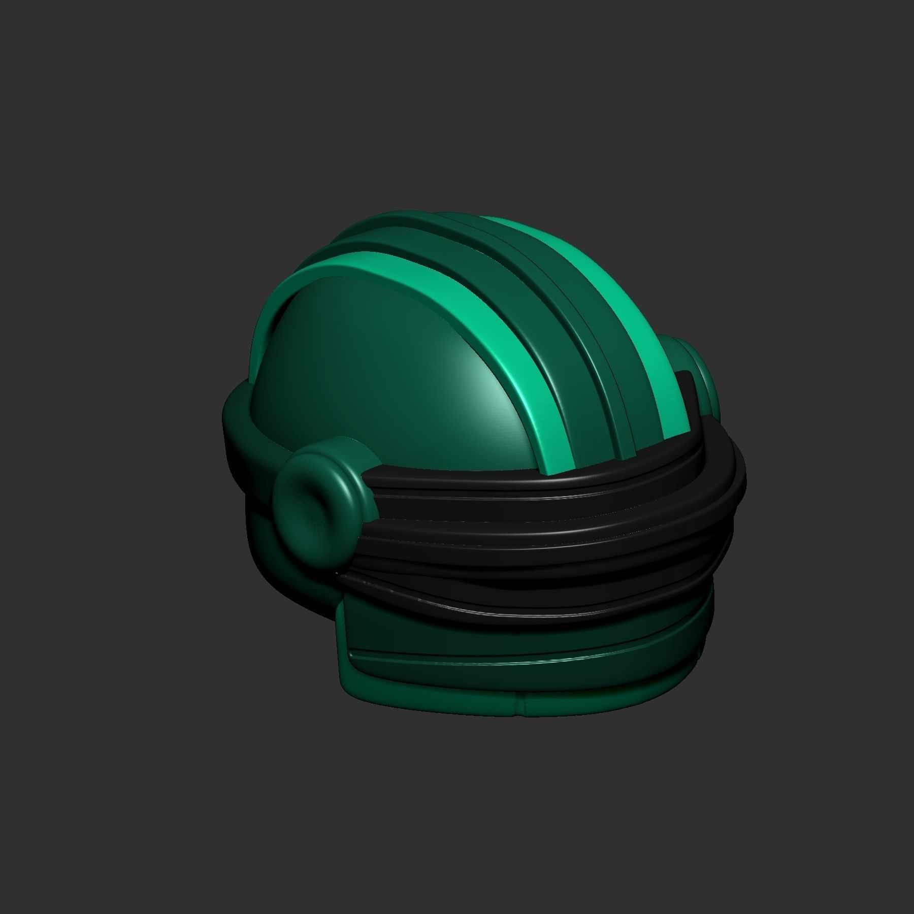helmet high poly sculpt 3d printable 3D model_4