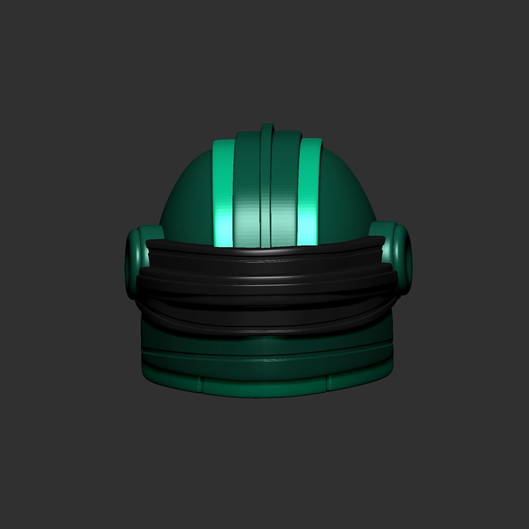 helmet high poly sculpt 3d printable 3D model_2