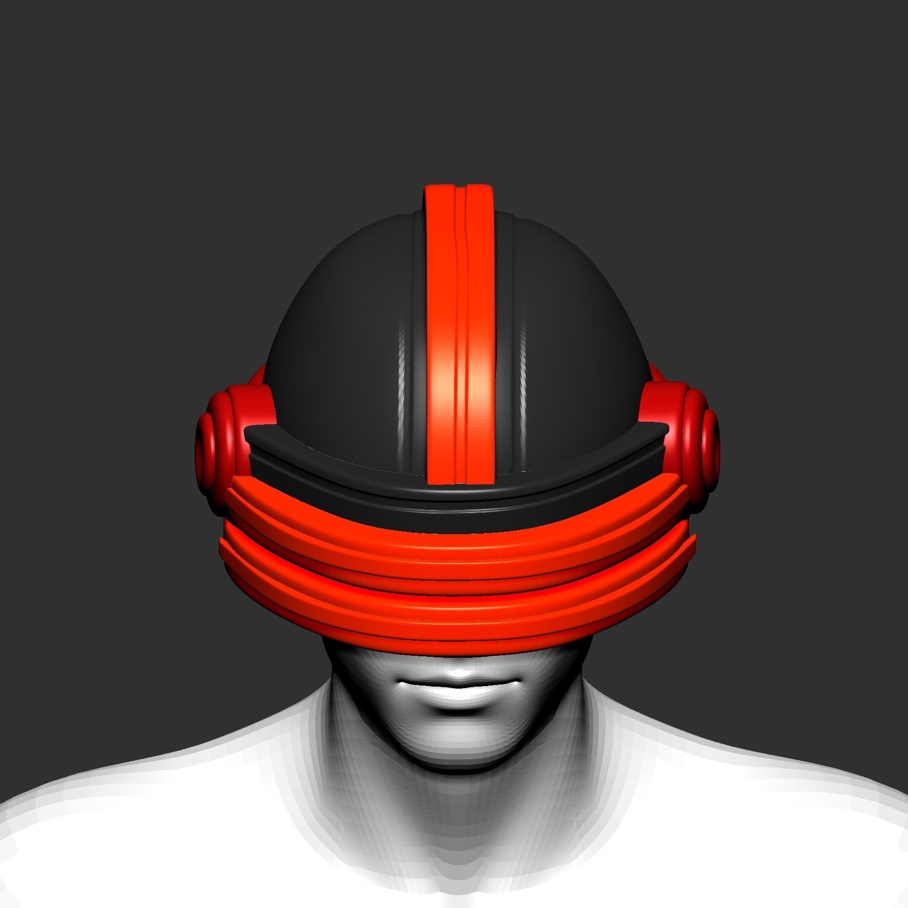 helmet high poly sculpt 3d printable ver 7 3D model 3D model_1