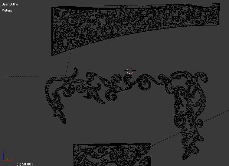 Collection of Curtain  accessories  3D model 02 3D model_5