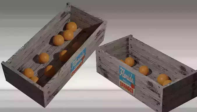 Florida Oranges Crate