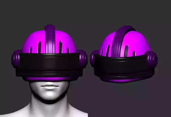 helmet high poly sculpt 3d printable 3D model