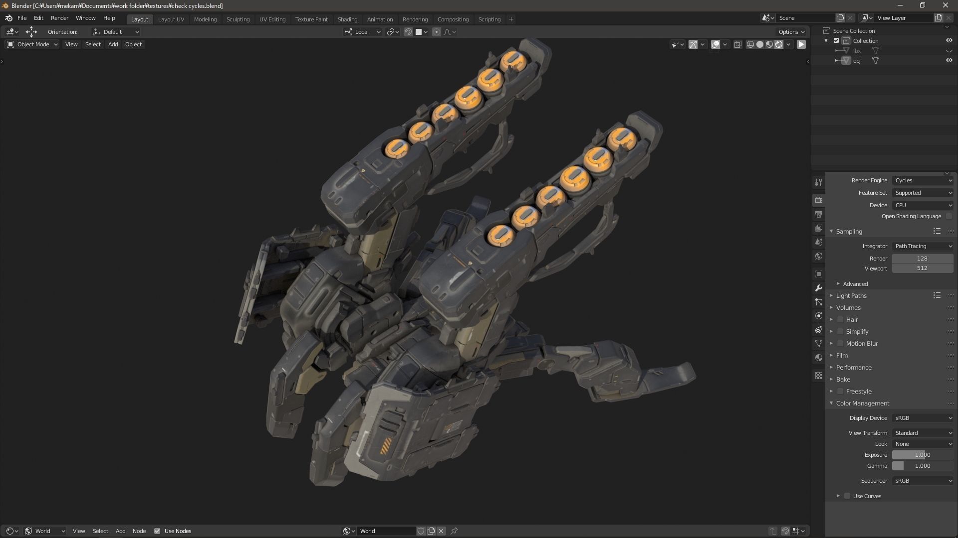 scifi-model539 weapon 3D model_5