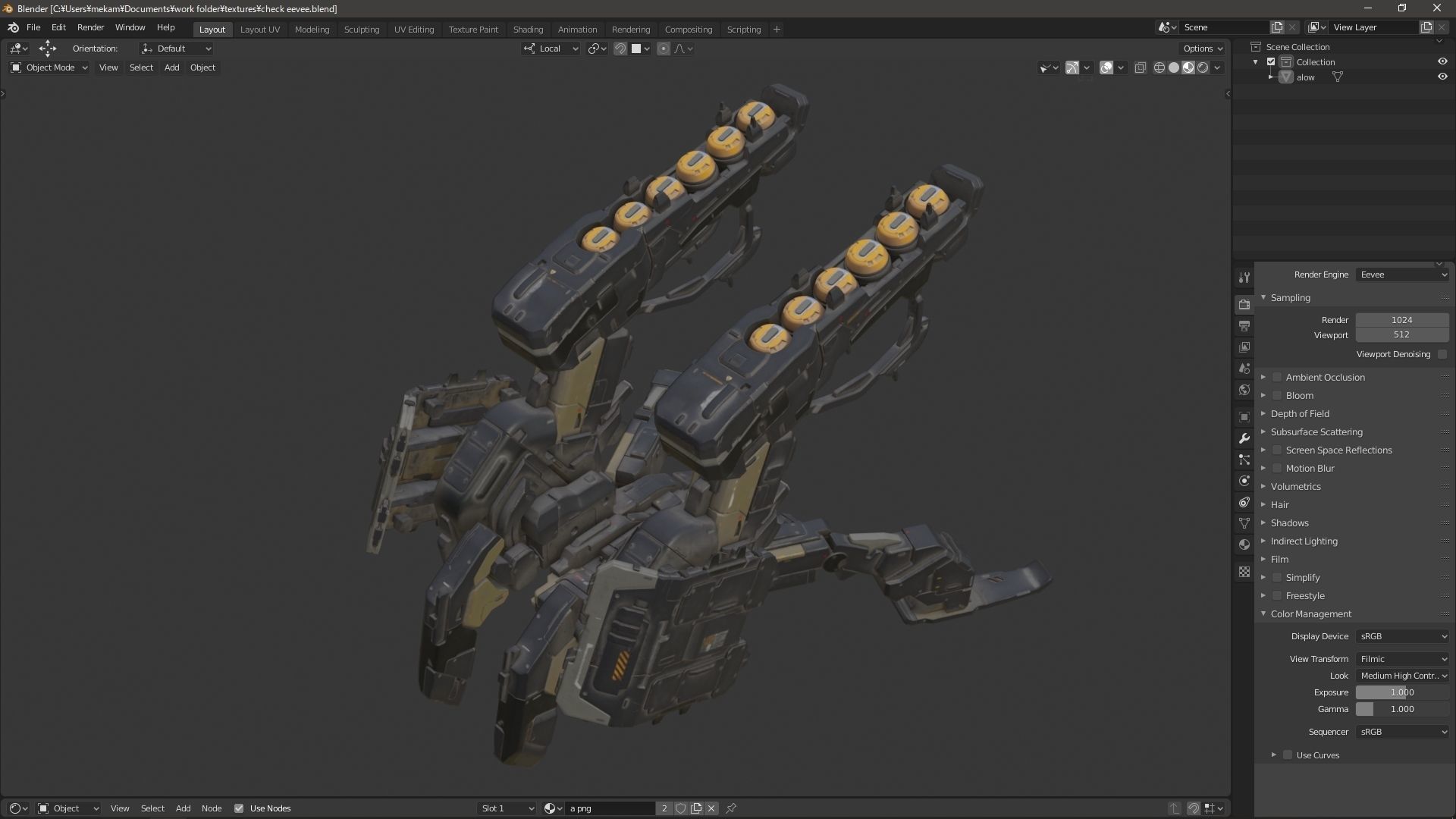 scifi-model539 weapon 3D model_6