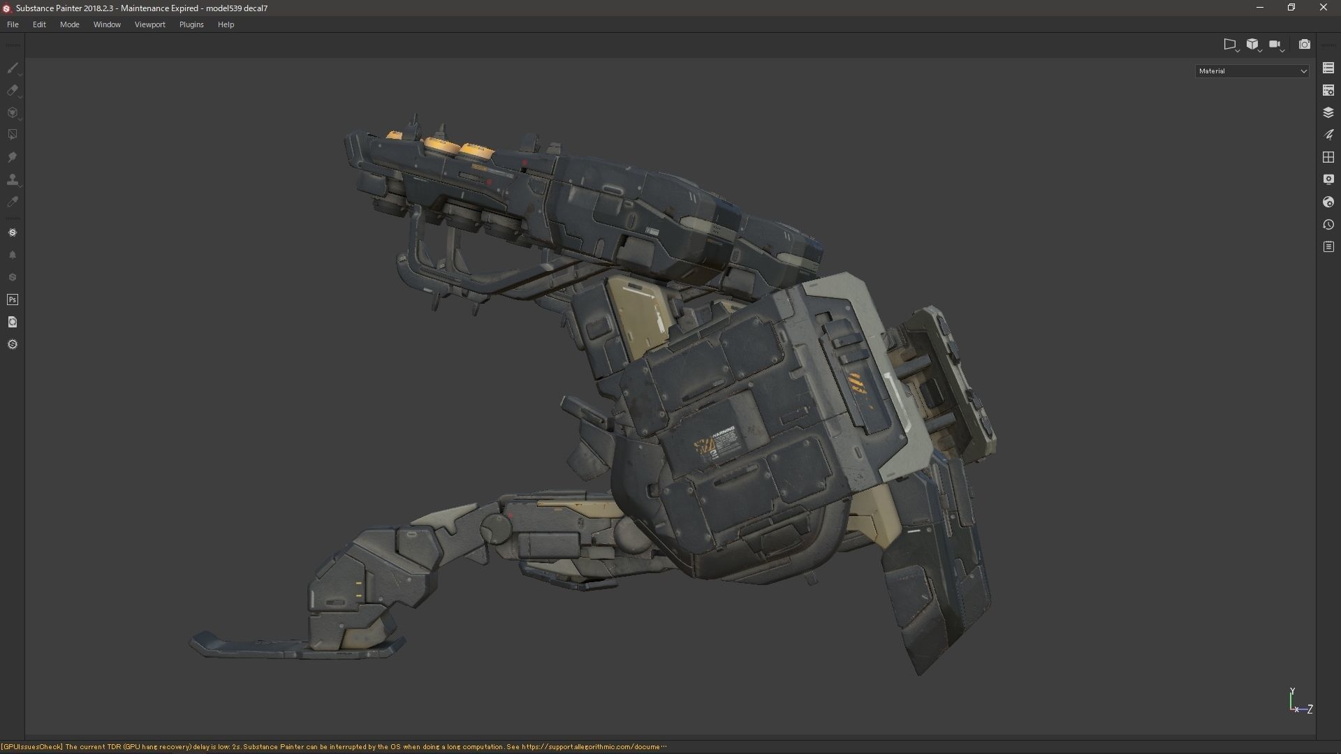 scifi-model539 weapon 3D model_1