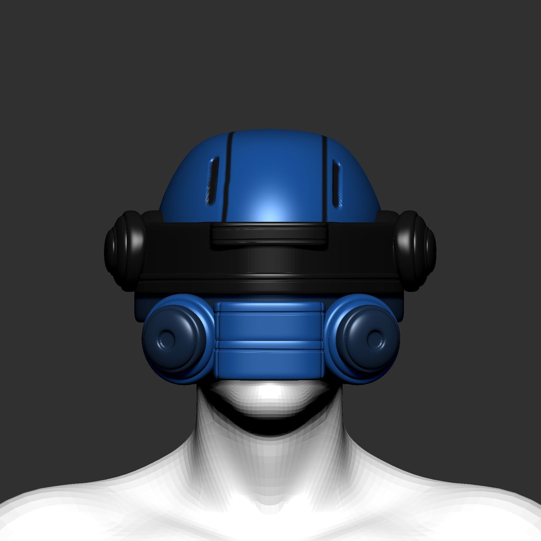 helmet high poly sculpt 3d printable ver 7 3D model 3D model_1