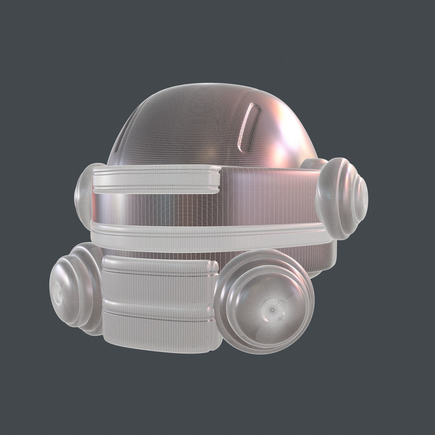 helmet high poly sculpt 3d printable ver 7 3D model 3D model_7