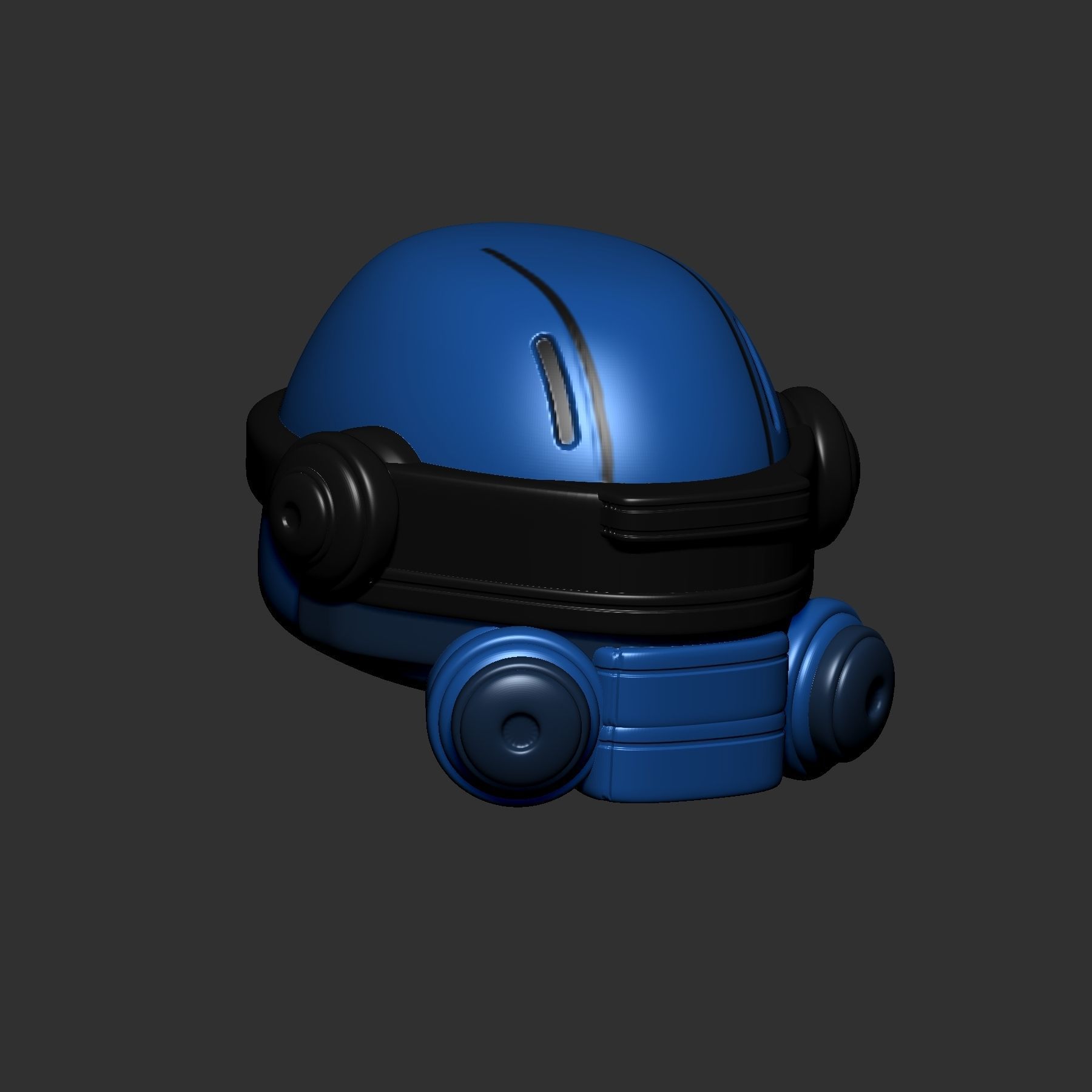 helmet high poly sculpt 3d printable ver 7 3D model 3D model_4