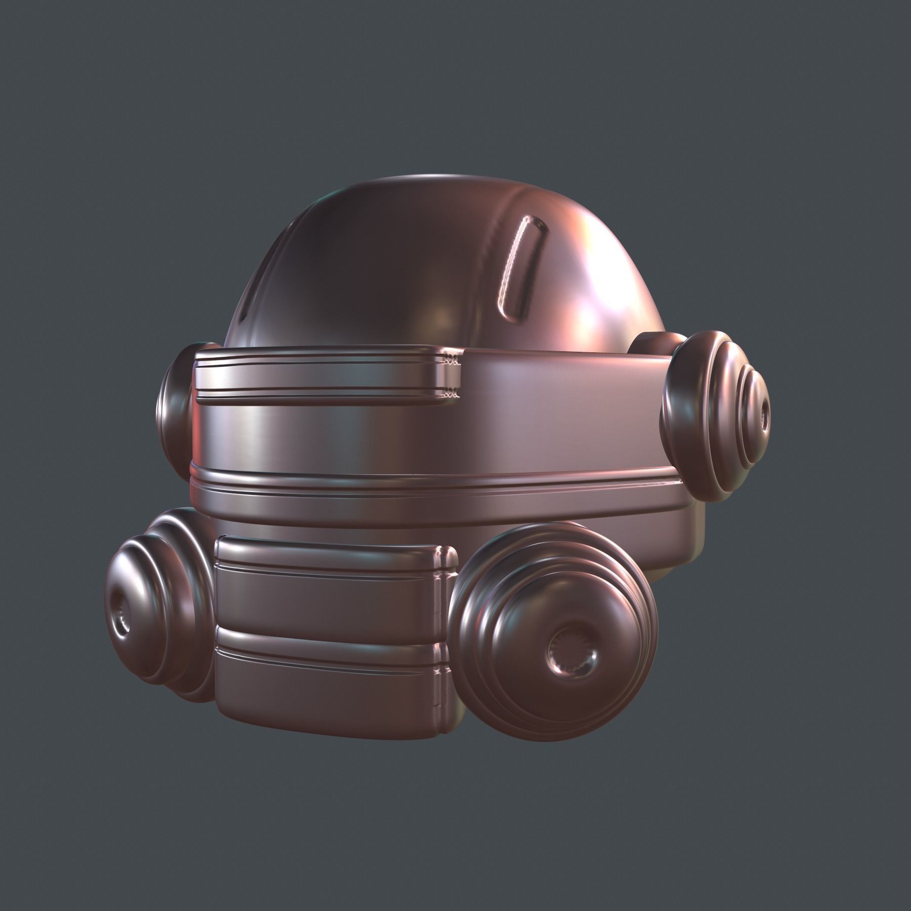 helmet high poly sculpt 3d printable ver 7 3D model 3D model_6