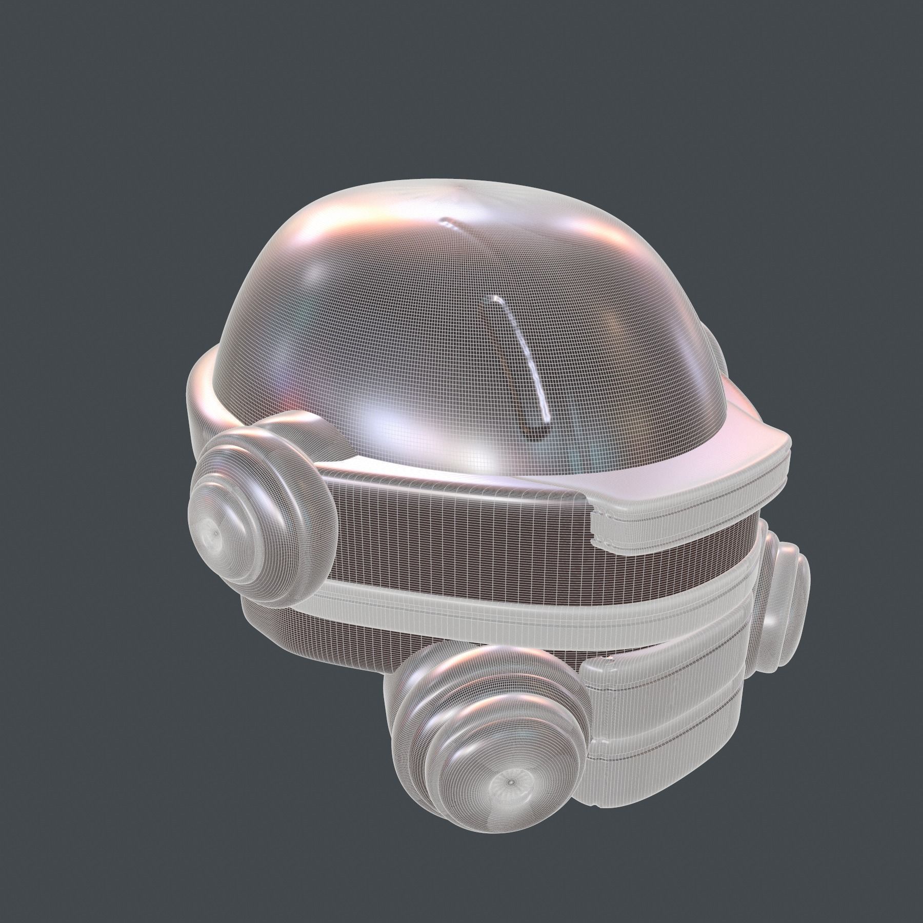 helmet high poly sculpt 3d printable ver 7 3D model 3D model_8