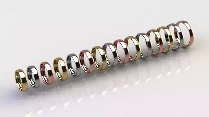 Traditional Wedding Band 4 mm Wide